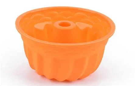 Forma de abóbora 3D Bolo Cup Silicone Muffin Cupcake Mold Ferramentas de cozimento Ferramentas de decoração de bolo para Bakeware 6,5 * 3CM XB1
