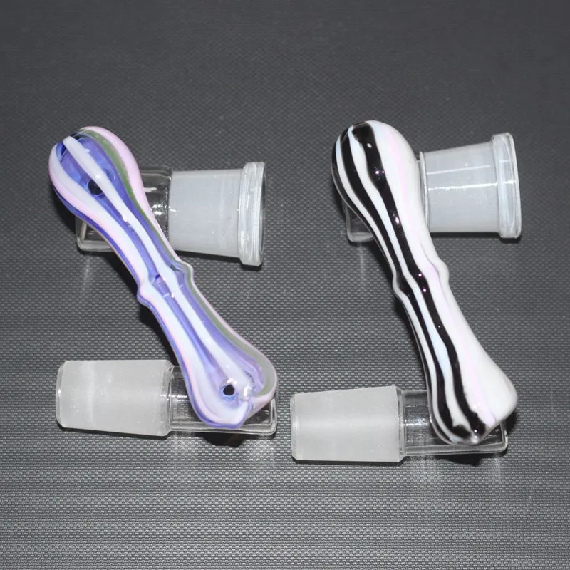 Gekleurde Glas Drop Down Adapter Glasadapter voor Bong Water Pijp 14.4mm / 18.8mm Vrouwelijke Joint voor Wate Heady for Glass Bong