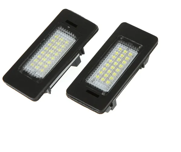 2 Adet Hata Ücretsiz 3528 SMD 24 LEDs Araba Lisans ışık Led Lamba Plaka BMW E39 E60 E61 E90 için LED Işık Lambası 5 Serisi