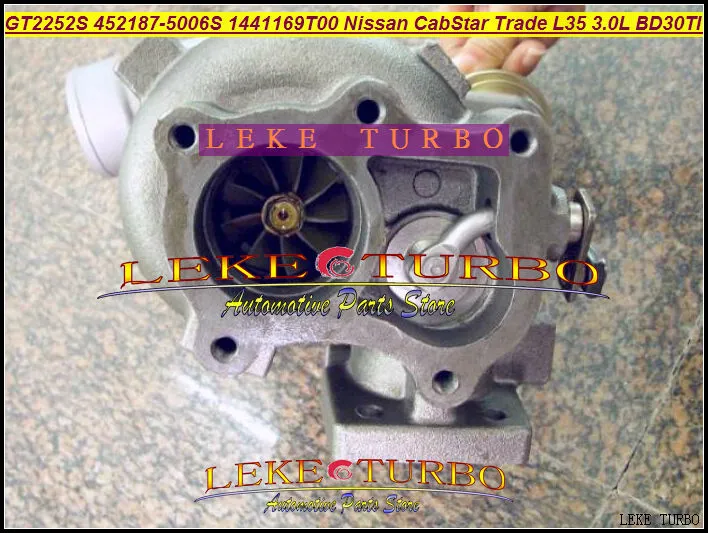 GT2252S 452187-5006S 452187-0006 1441169T00 turbo for Nissan Light Truck CabStar Trade L35 3.0L BD30TI turbocharger (1)