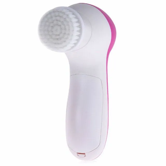 Neueste 5in1 Elektrische Gesichtsreiniger Gesicht Hautpflege Set Waschbürste Massagegerät Porenreiniger Tiefenreinigung Instrument Schönheitsausrüstung