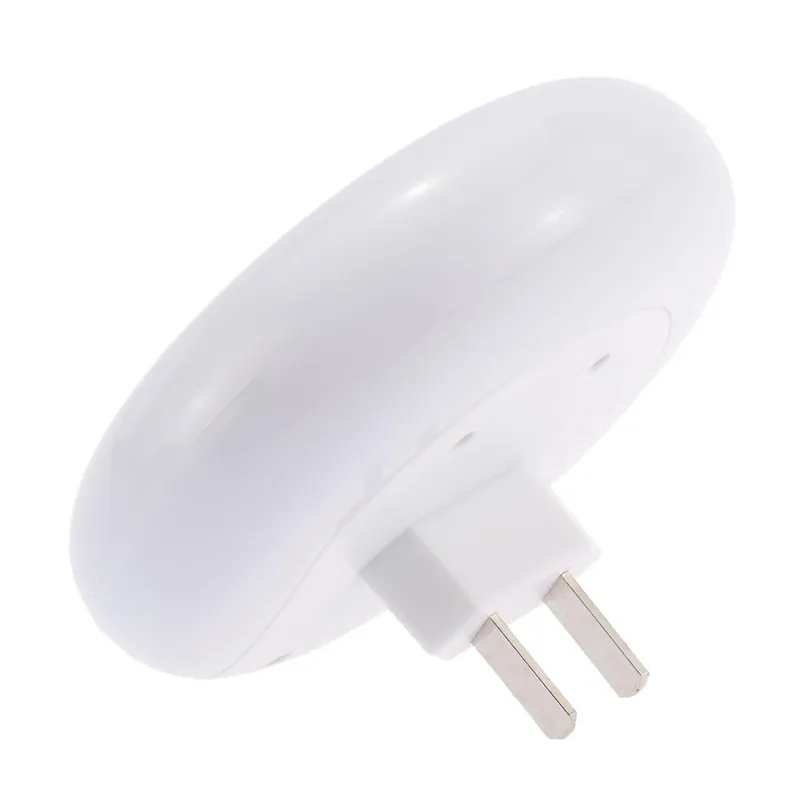 Luzes da noite do diodo emissor de luz multifunções com sensor de luz e carregador de placa de parede USB duplo luz de design inteligente para quartos AC100-240V a 5V 2A