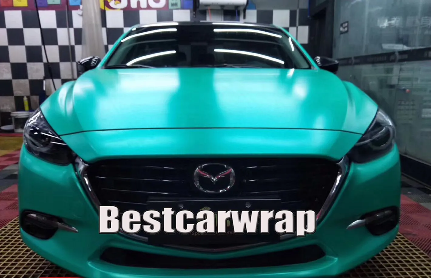 Matte Metallic Tiffany Green Vinyl Wrap De La Voiture WAP 1080 Couvre