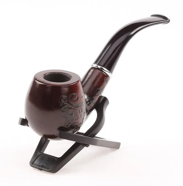 Recommended sharpstone hot wood solid iron pipe black gift box with display stand woodpipe 705