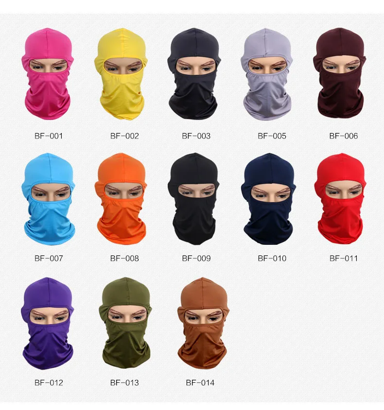 Multicolor Motorcykel Mask Balaclava Cap Scarf Bandana Motorcykel Face Mask Cykling Hattar Ridutrustning Cs Hjälm