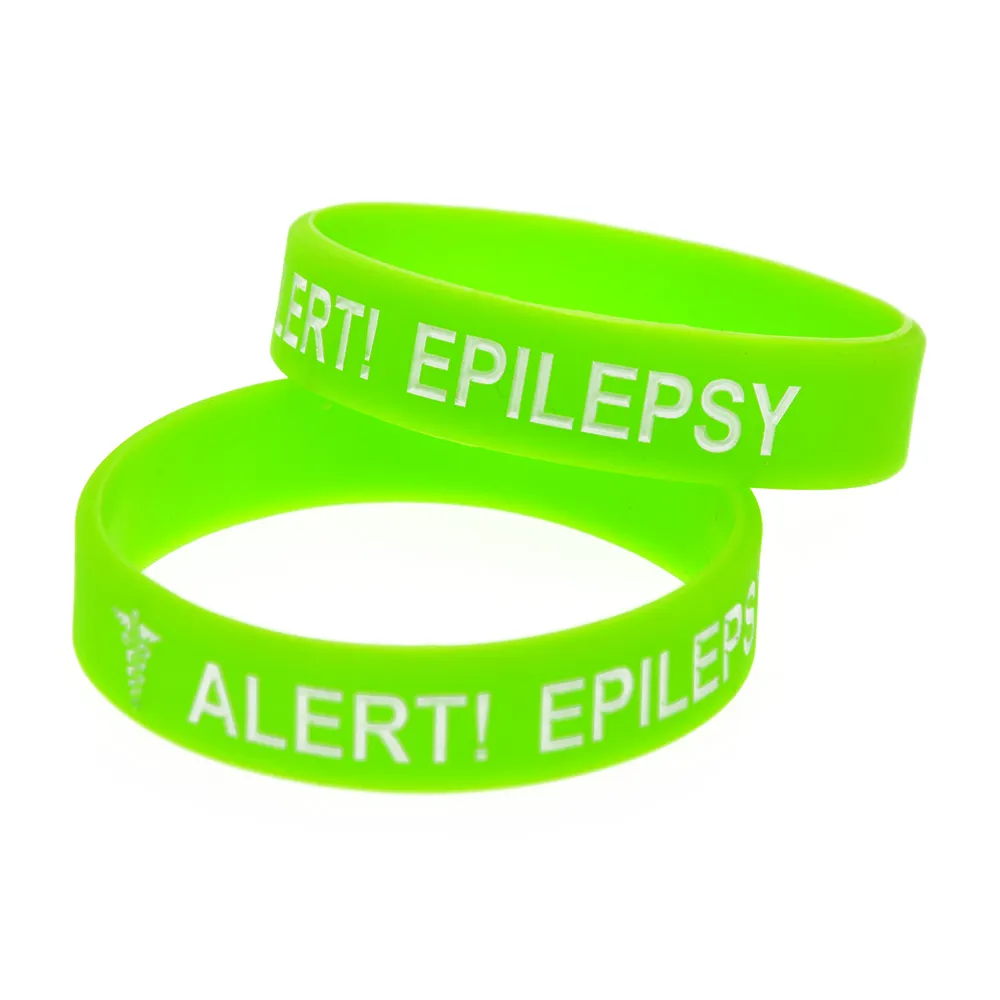 Medical Alert ID Bracelet For Epilepsy - Silicone & Stainless Steel, Waterproof, Adjustable For Men, Women, Kids - View #4