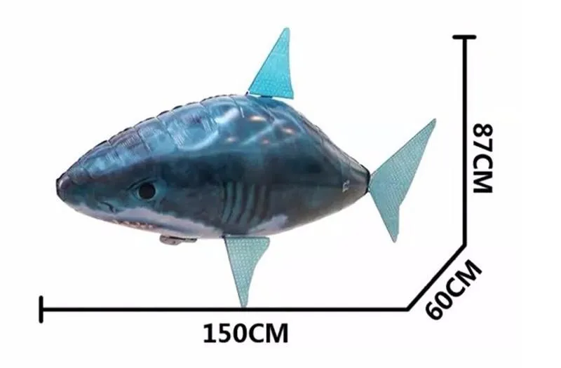 Remote Control Balloon Flying Fish Shark RC Plastic Inflatable