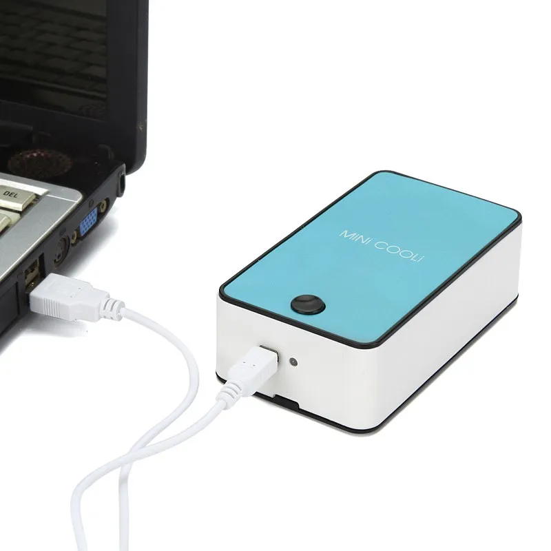 1400 mAh 미니 휴대용 충전식 손으로 개최되는 에어컨 여름 쿨러 휴대용 USB 충전 팬 / 