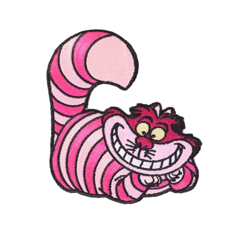 Você sabe o que é para um programa de TV de desenho animado muito popular Pink Cat Embroidery Patch 10pcs/lote frete grátis