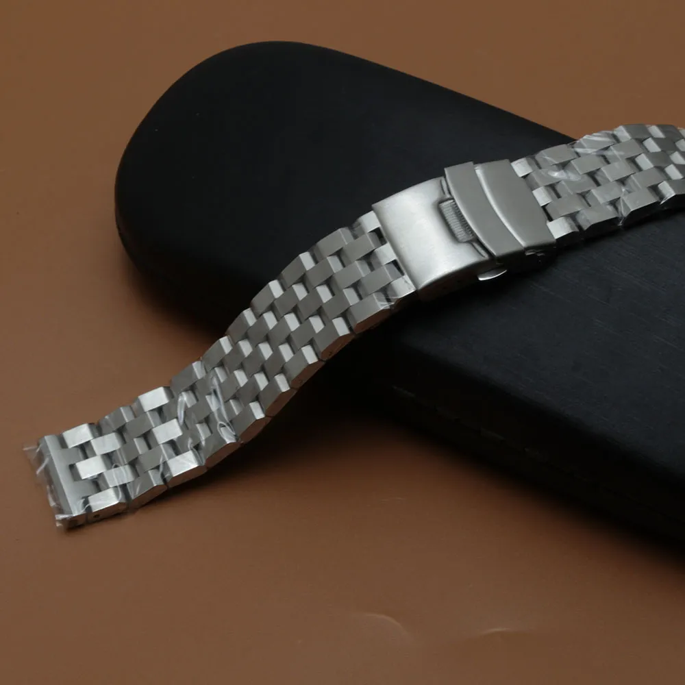 High quality Matte Stainless steel Watchband Unpolished Watch accessories with safety buckle 18mm 20mm 22mm 24mm 26mm strap bracel7121480