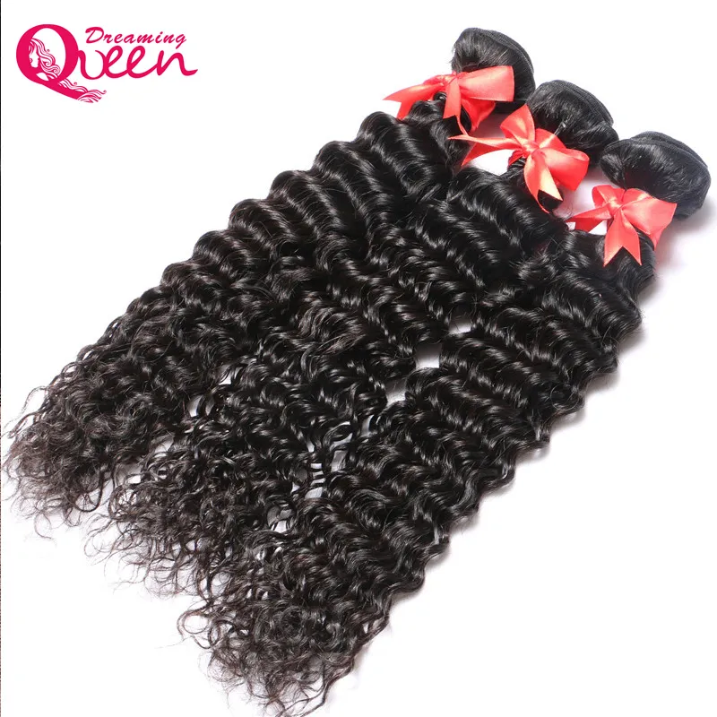 Unprocessed Brazilian Virgin Human Hair Deep Wave Hair Extensions 3 Bundles With 13x4 Lace Frontal Bleached Knots Natural Hairline7811626