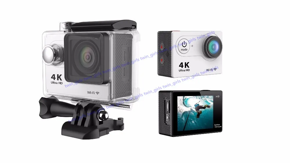 액션 카메라 DePortiva H9 원격 Ultra HD 4K WiFi 1080P 60FPS 2.0 LCD 170D 스포츠 방수