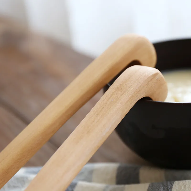 Grande mestolo di legno con gancio Manico lungo Zuppa Cucchiai da portata Mestolo di legno Mestolo da pranzo Cucchiaio da cucina Utensili da cucina Utensili da cucina