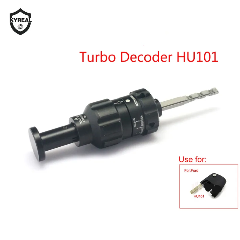 Turbo Decoder HU101 para Ford Car Dooer Opener Herramienta de selección de bloqueo, Ford HU101 Turbo Decoder Locksimth Tools