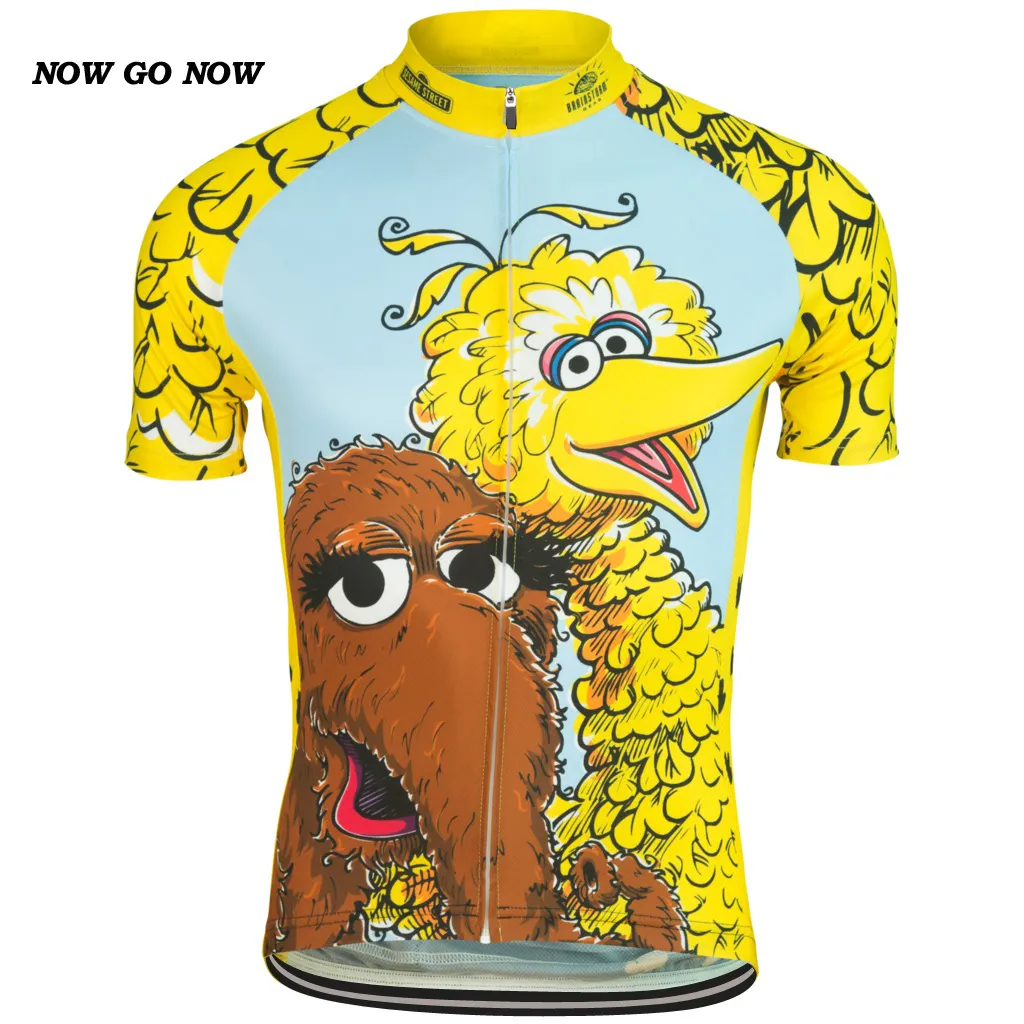 NOUVEAU 2017 maillot de cyclisme Cookie Monster bleu vêtements de vélo porter équitation VTT route ropa ciclismo cool classique NOWGONOW tour man cool