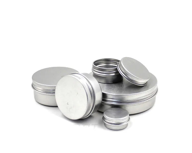 5ml 10ml 15ml 20ml 30ml 50ml 100ml Aluminum Tins Cosmetic Container Empty Cream Jar Aluminum Jars