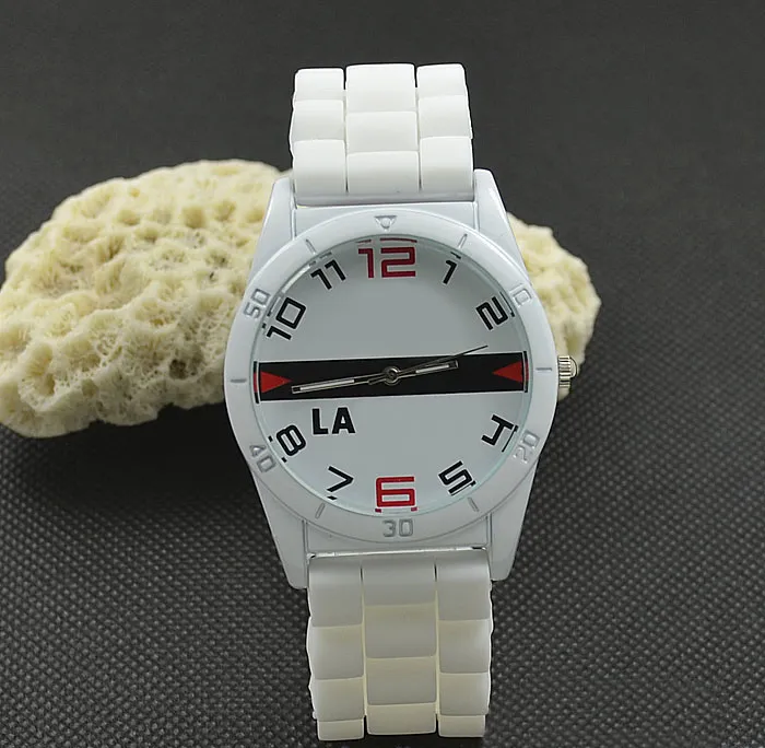 Casual marque Femmes Hommes Unisexe Animal Crocodile Style Cadran Silicone Bracelet Analogique Quartz Montres-bracelets