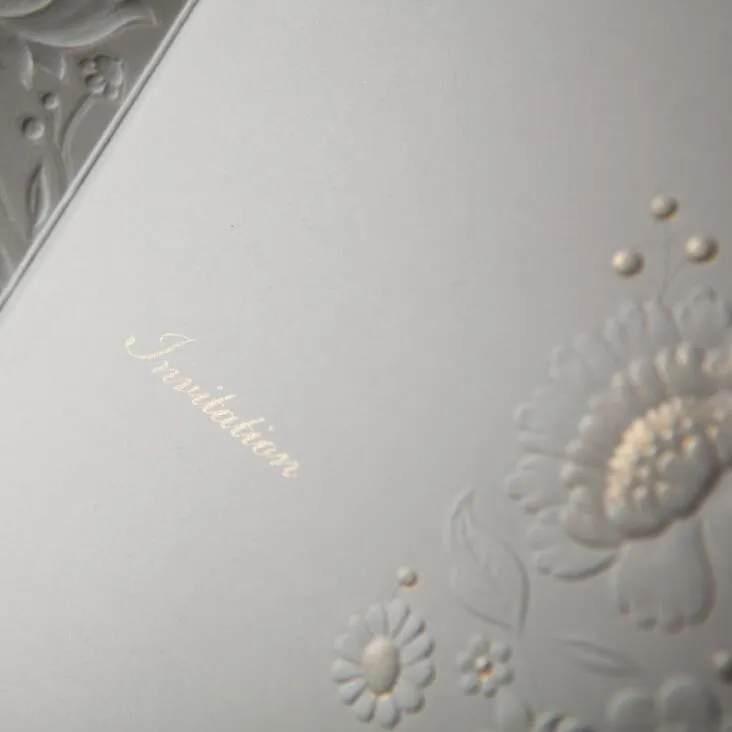 Tarjetas de invitación de alta calidad con sobres sellados e impresión personalizada en la temporada de bodas WQ073149496