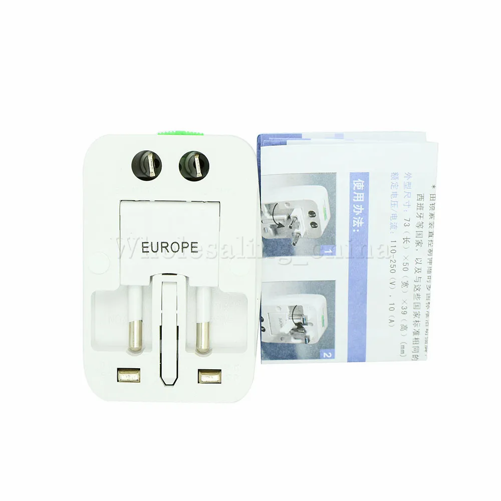 Nowe w jednym uniwersalnym międzynarodowym adapterze Worgin World Travel AC Ładowarka zasilania Adapter z AU US UK Converter Plug