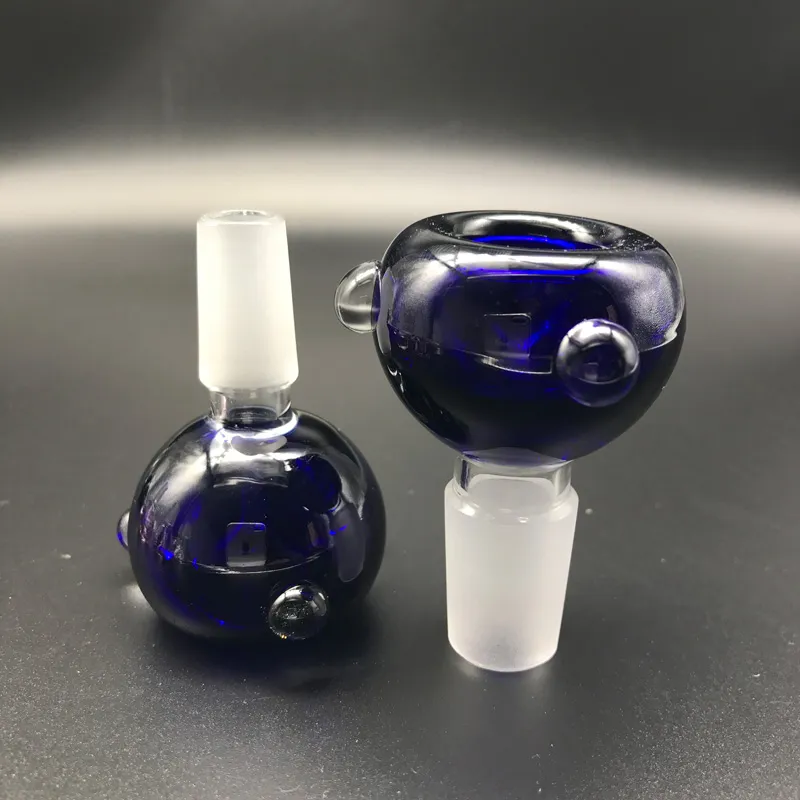 Tigelas de vidro de 14 mm 18 mm para bongos transparente preto rosa azul masculino bong de vidro bolha para tubos de água reciclador de vidro bong Dab Rigs