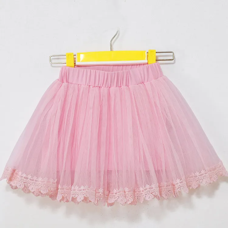 3 do 7 lat Dziewczynki Koronki Tutu Tulle Spódnice, Lato Dzieci Koreańskie Styl Odzież, Detaliczna Dzieci Boutique Casual Odzież, R1ES12ST-52