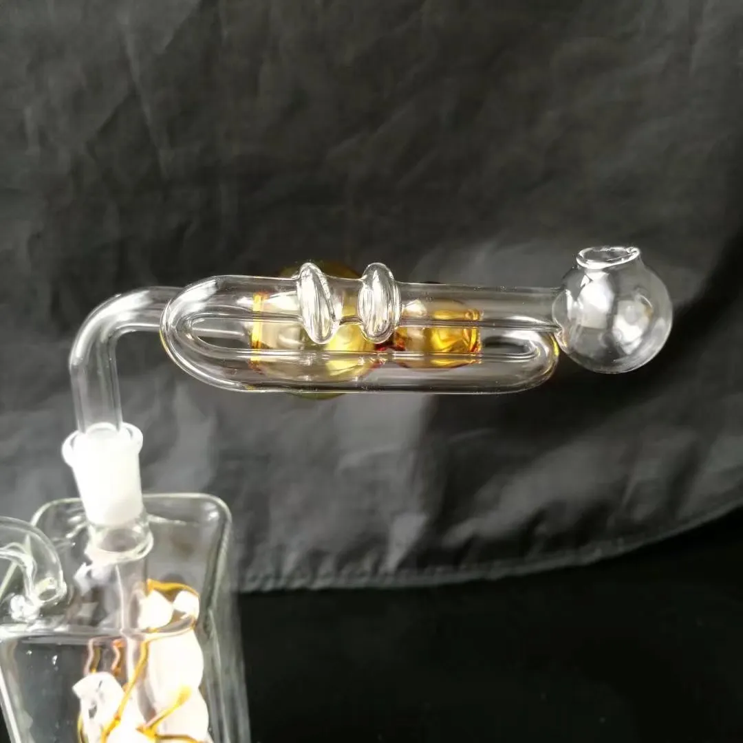 Cabaça de gourd e de enrolamento - tubulação de fumo do hookah de vidro Gongos de vidro - plataformas petrolíferas bongs de vidro cachimbo de água do hookah de vidro - vaporizador do vapor