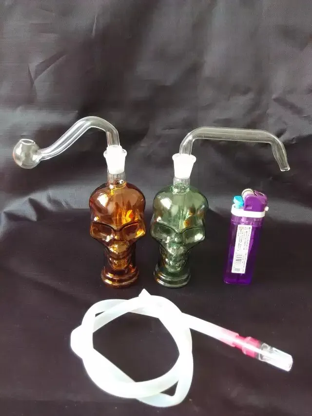 New bones of bungs of water pipe smoke hookah portable glass bongs smoking accessories 