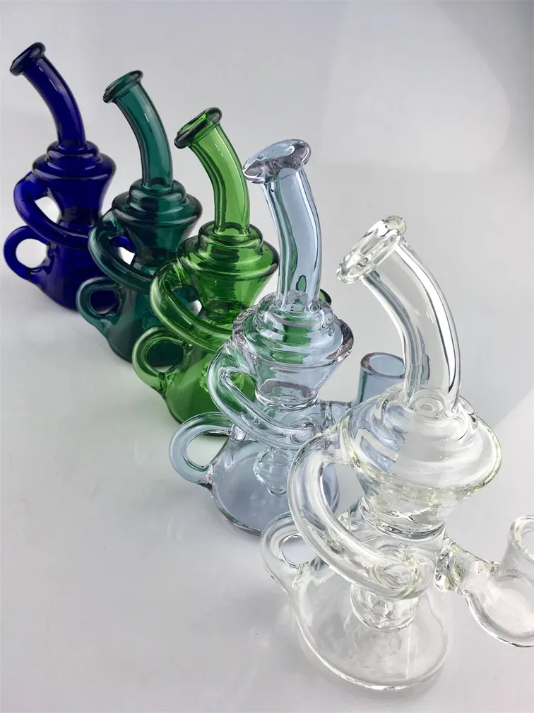 Liten backwater Hookah Glass Bong Factory Direct Supply för att acceptera personliga anpassade 14mm Joint Oil Rigs