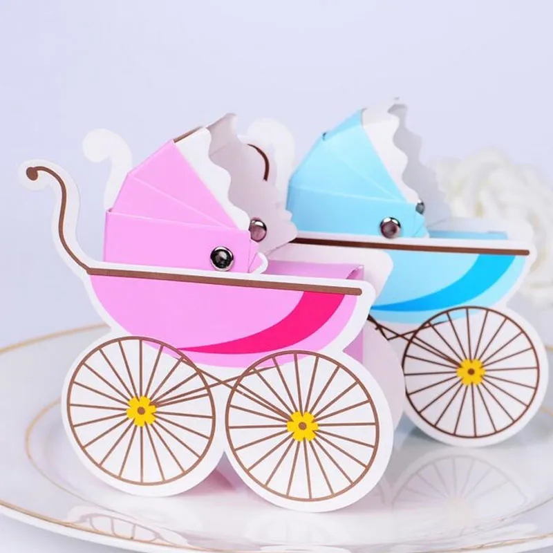 Creative Stroller Shape Wedding Easter Sweet Box Party Baby Shower Baptism Favor Paper Gift Boxes Packing Party Supplies ZA1392 From Sunnytech 0.19 DHgate.Com