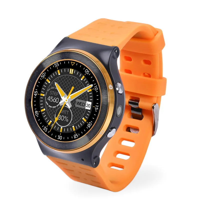 SF13 안드로이드 5.1 Smartwatches GT88 KW88 QuadCore 1.3G MTK6580 512MB + 8 기가 바이트 3G WCDMA GPS 와이파이 카메라 3.0 심장 모니터