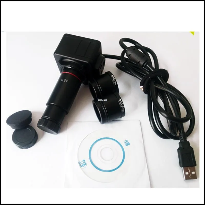 5mp C-Mount Microscoop Industriële Digitale Camera Usb 2.0 0.5x Oculair Cmos 23.2Mm Adapter Met 30/30.5Mm Ring Voor Beeldopname  1420