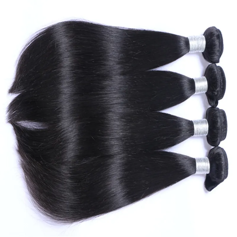 Can Be Dyed Wholesale Cheaper Remy Human Hair Extensions Straight Hair Weaves Brazilian Malaysian Peruvian Indian Human Virgin Hair Bundles