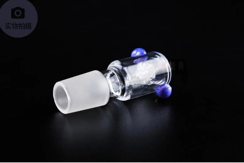 Lila prydnadsglasbeslag Plug grossistglas Bongs Oil Burner Glass Water Pipe Oil Rigs R￶ker Rigs