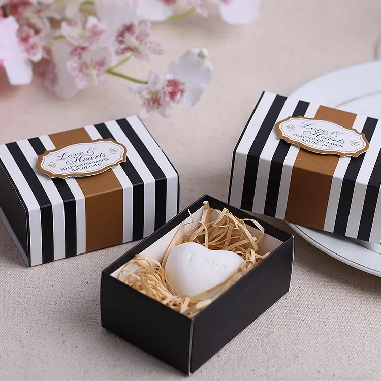 Wedding Favors Heart Shape Soap Gift Box Cheap Practical Unique Wedding Bath & Soaps Small Favors 20pcs/lot new