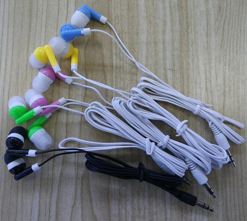 200pcs Hot Cheapest disposable earphones headphone headset for bus or train or plane one time use Low Cost Earbuds For School,Hotel,Gyms