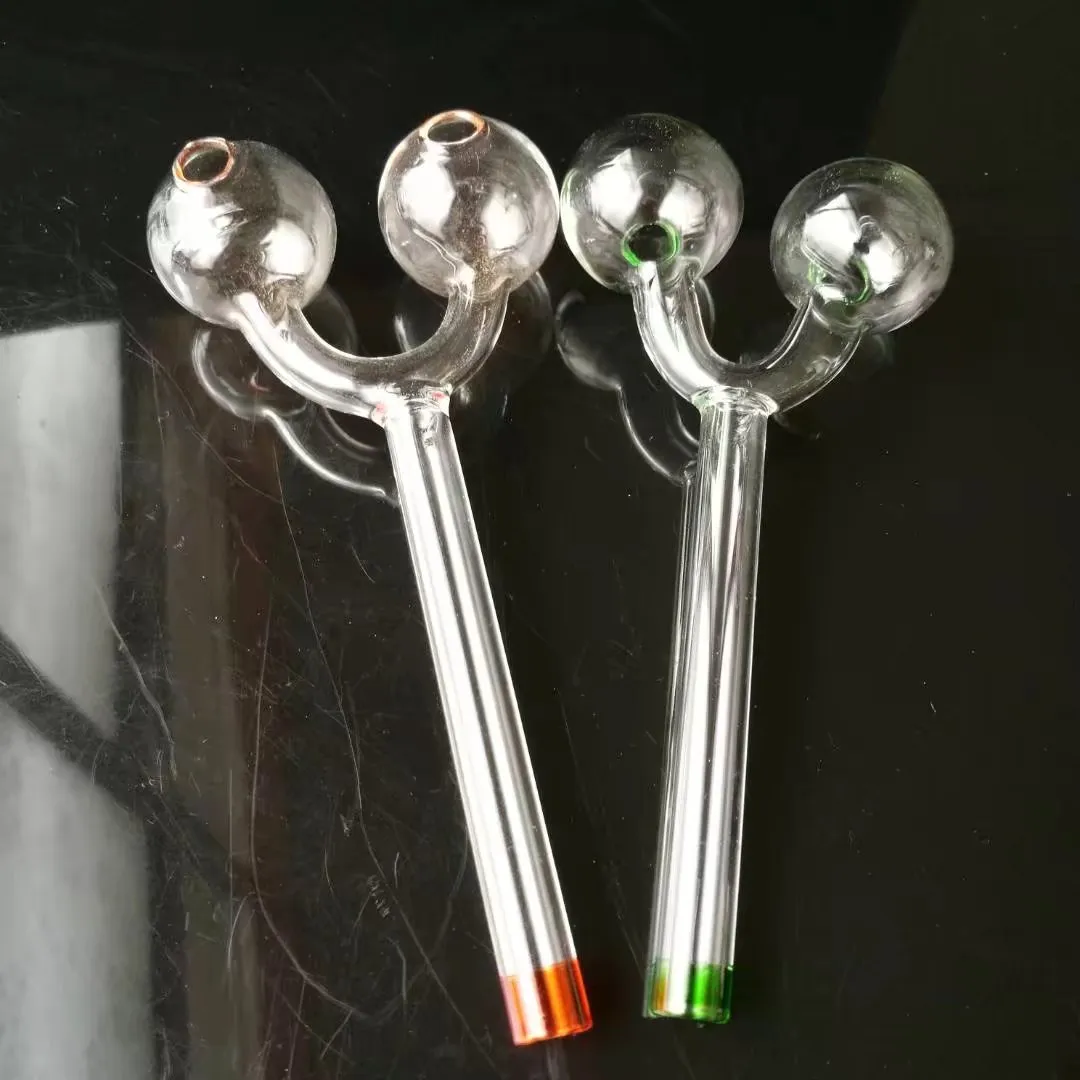 Slingshot spray couleur pot bongs accessoires, brûleur à mazout unique bongs en verre tuyaux conduites d'eau tuyau en verre plates-formes pétrolières fumer avec compte-gouttes