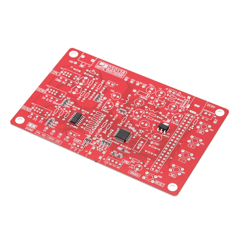 Livraison gratuite Kit d'oscilloscope numérique de poche TFT de 2,4 pouces Pièces de bricolage pour oscilloscope SMD Ensemble d'apprentissage électronique soudé