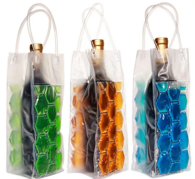 Gel Wine Bottle Chill Coolers Ice Bag-Freezer Bag- Vodka- Tequila Chiller- Cooler- Carrier