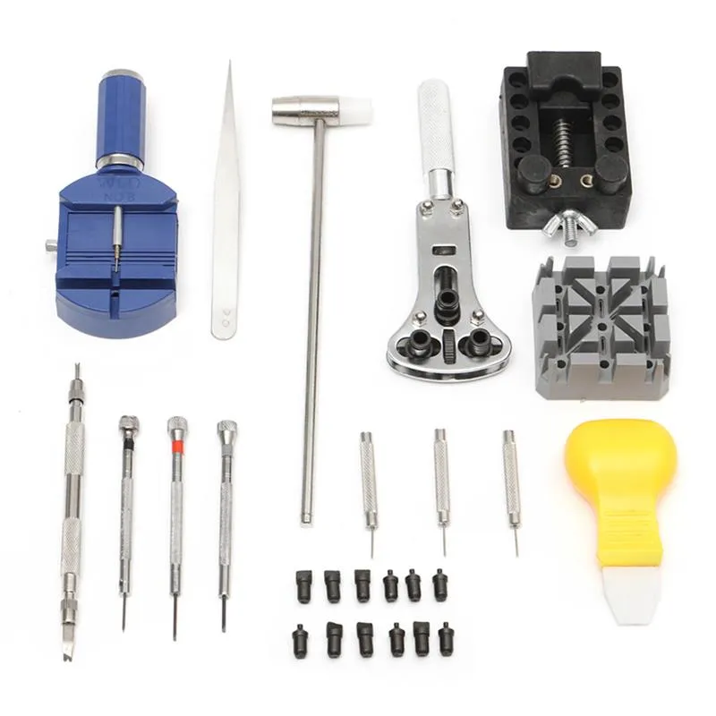 Watch Repair Tools Kit Ensemble de kit avec outils de surveillance de bo￮tier s'appliquent au probl￨me g￩n￩ral de la surveillance pour l'horloger189o