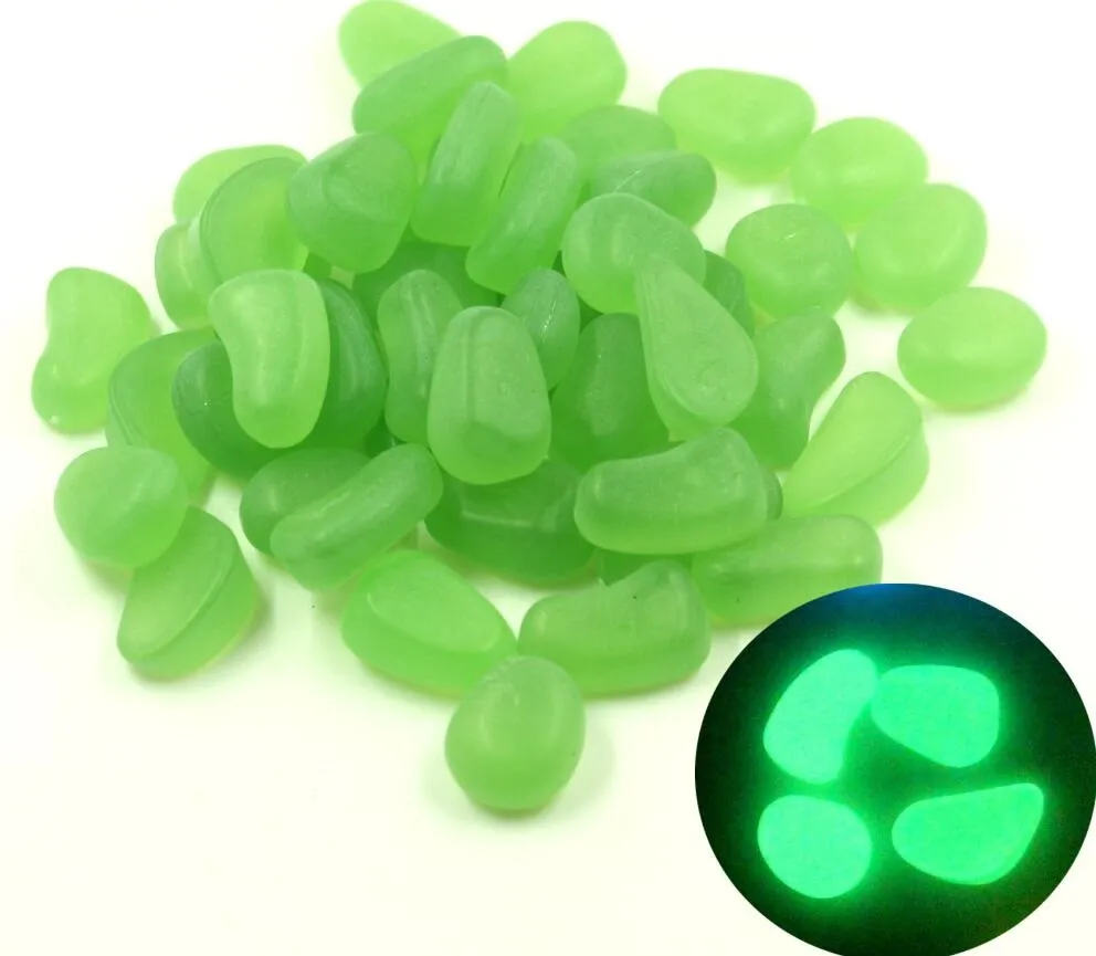 500g Brilho No Escuro Irregular Pedra Luminosa Beads Para Casa Decoração Estatuetas Diy Miniaturas Enfeites de Jardim