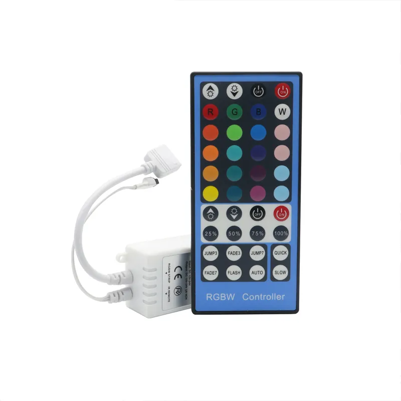 Edison2011 DC1224V 2A4 Canali 40Key RGBW Led Controller Dimmer Telecomando IR 5050 3528 RGBW Led Lampada a strisce flessibili5923644