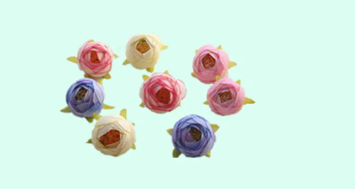 50st Fritt Frakt 1.57INch Partihandel Emulational Silk Små Rose Flower Head För Hem, Trädgård, Bröllop eller Huvudbonader Klänning Ornament Dekoration