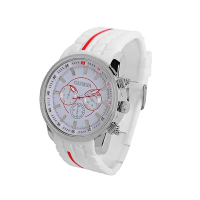 2017 Geneva Watches Students Silicone Band Sport Geneva Quartz Pointer Watches Big Dial Racing Relogio Masculino7931099