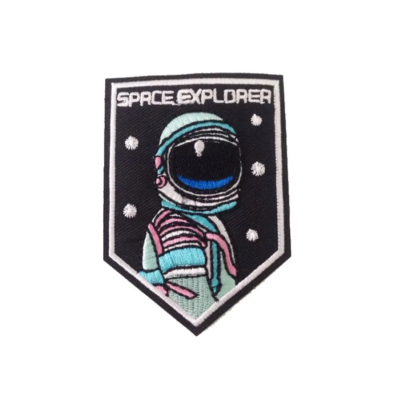 Patch kledingstickers kledingkledingaccessoires voor ruimte explorer badge ijzer op patches geborduurd applique naaien