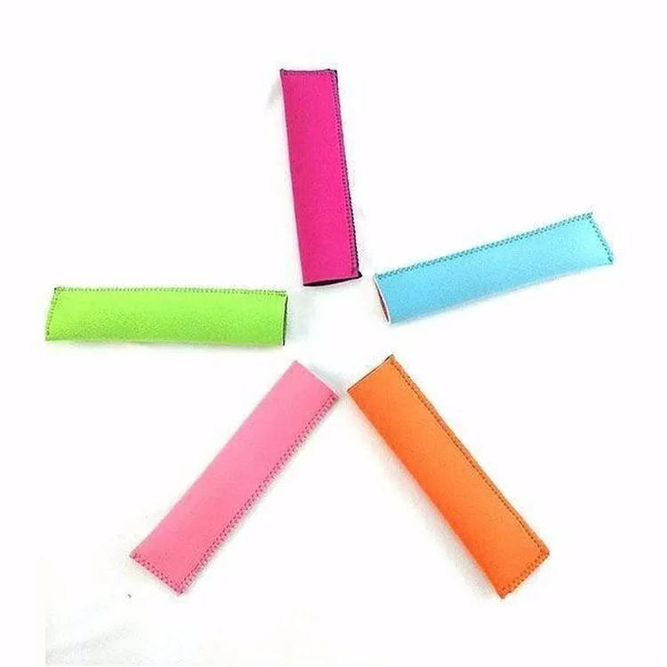 Nouveaux outils de crème glacée Popsicle Holder 15x4cm Pop Sleeves Freezer Holders 10 couleurs