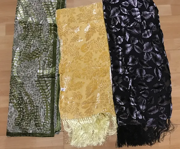 2017 nieuwe burnout zijde fluwelen sjaal sjaal wrap sjaal 12 stks / partij nieuwe aankomst # 1385