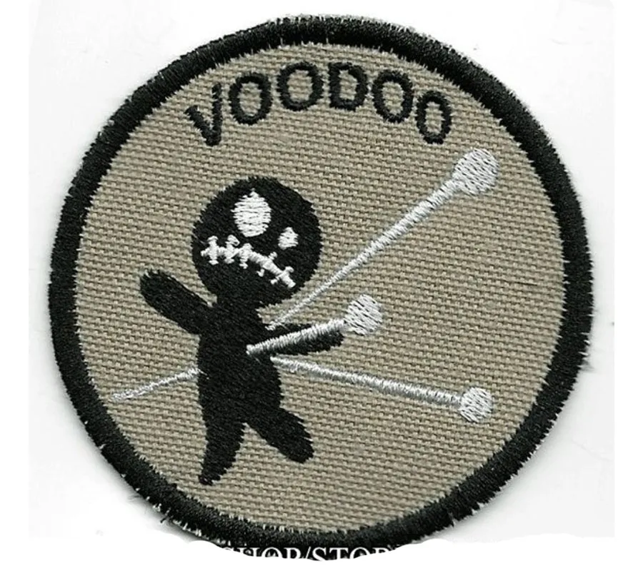 Voodoo Embroidery Patch Funny Iron On Applique For Boohoo Clothing