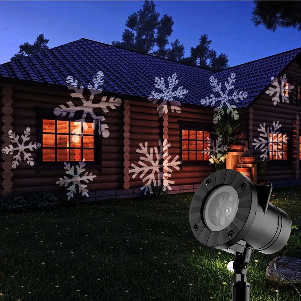 Christmas Projector Laser Light 12 Replaceable Lens ful Patterns Night Light Wedding Fairy Garden Lawn Lamp Landscape Lase6812135