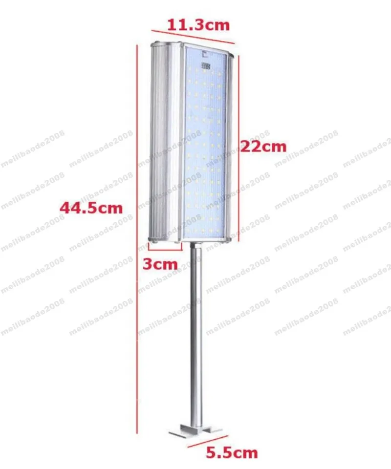 2017 Ny 70 LED Radar Motion Sensor Sollampor med fjärrkontroll Tre arbetslägen Ljuslampa Vattentät ljus för trädgårdsmy