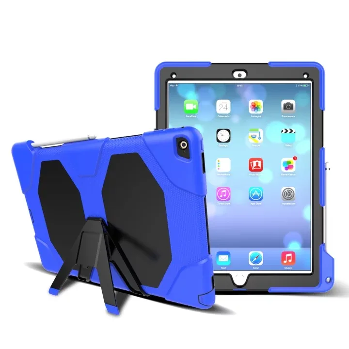 군사 무거운 의무 Shockproof 견고한 충격 하이브리드 어구 갑옷 케이스 iPad 10.2 2019 2 3 4 Air 1 Air 2 Pro 9.7 Pro 10.5 / 